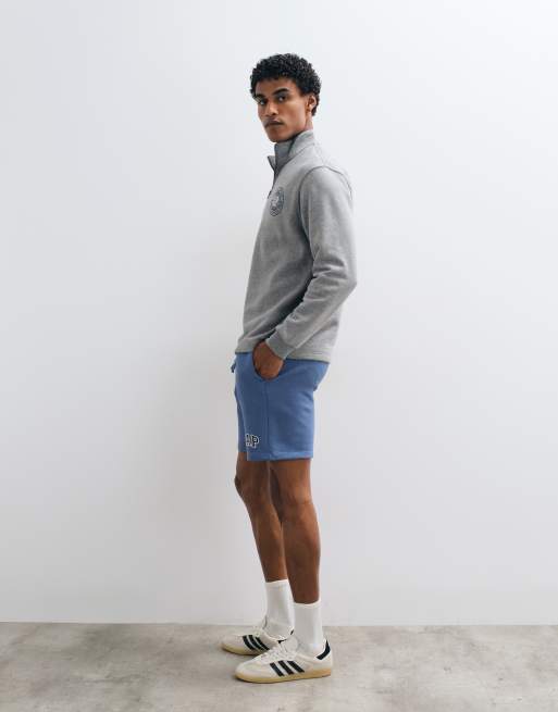GAP quarter zip sweater in heather grey, 5 of 5