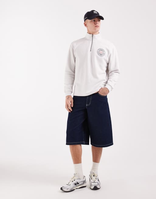 GAP quarter zip sweater in white, 2 of 5