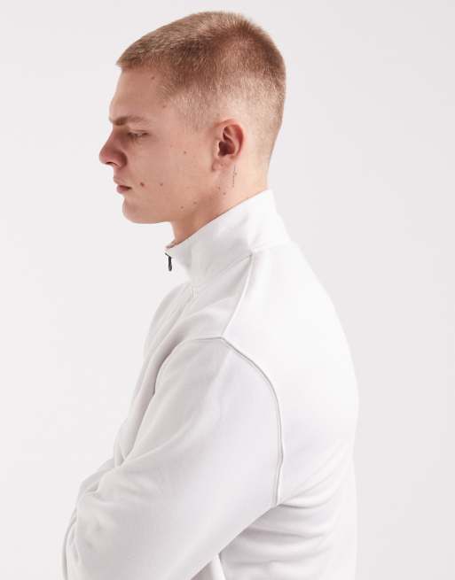 GAP quarter zip sweater in white, 5 of 5
