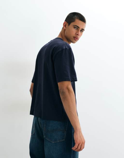 GAP relaxed fit cropped logo t-shirt in black, 5 of 5