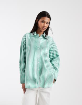 Gap Relaxed Fit Poplin Shirt In Brown