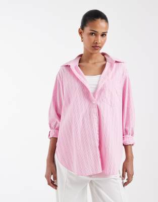 Gap Relaxed Fit Poplin Shirt In Red