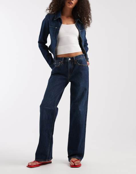 GAP relaxed straight jean in dark indigo - view 1