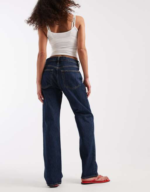 GAP relaxed straight jean in dark indigo, 2 of 5