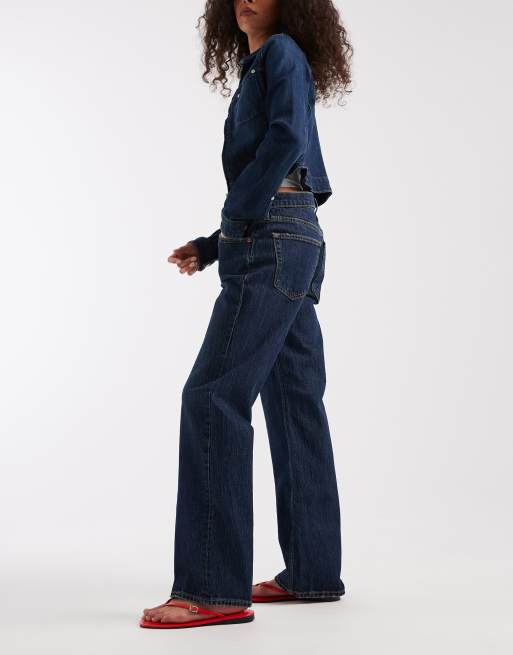 GAP relaxed straight jean in dark indigo, 3 of 5