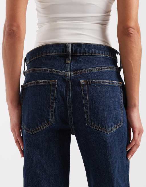 GAP relaxed straight jean in dark indigo, 4 of 5