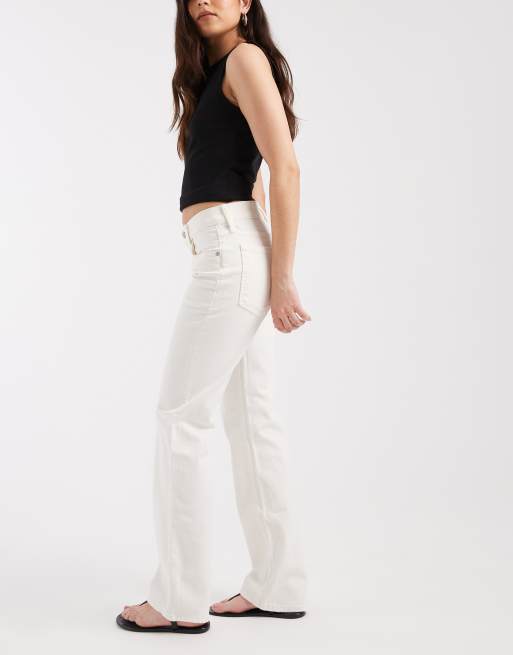 GAP relaxed straight leg jean in white, 2 of 5