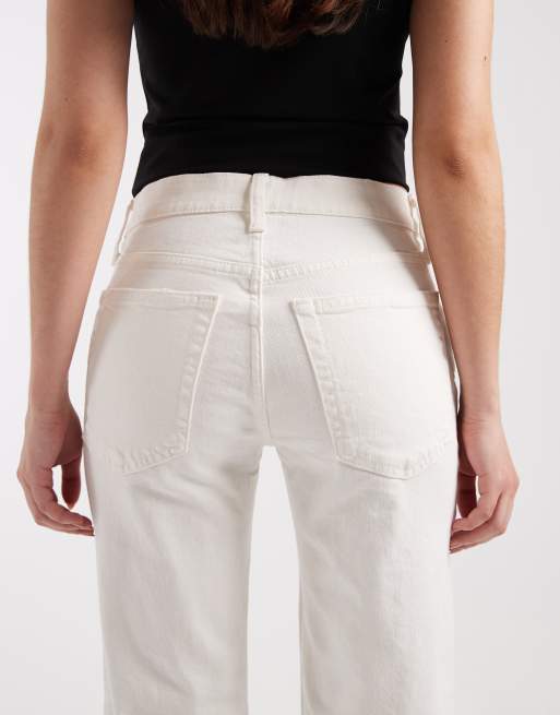 GAP relaxed straight leg jean in white, 5 of 5