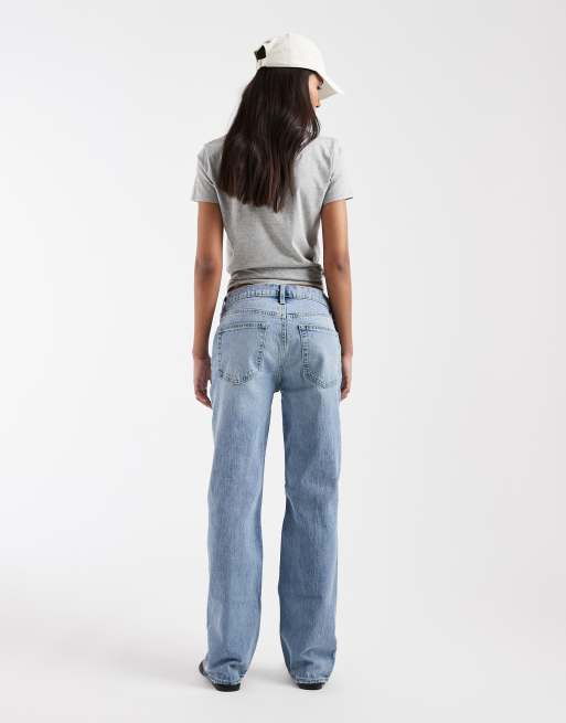 GAP relaxed straight leg jeans in washed indigo, 2 of 5