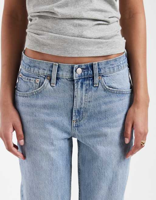 GAP relaxed straight leg jeans in washed indigo, 4 of 5