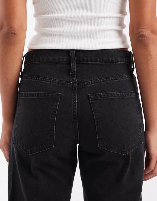 GAP slim fit barrel leg jeans in black, 4 of 5