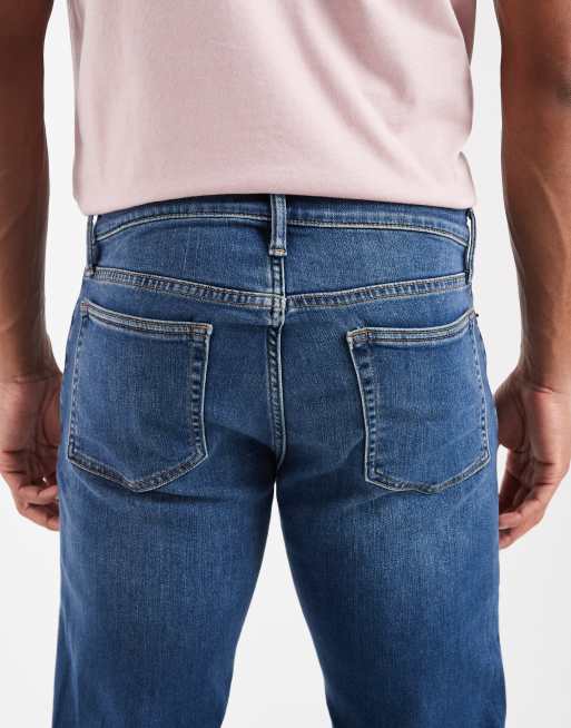 GAP slim fit soft jeans in mid wash blue, 4 of 5