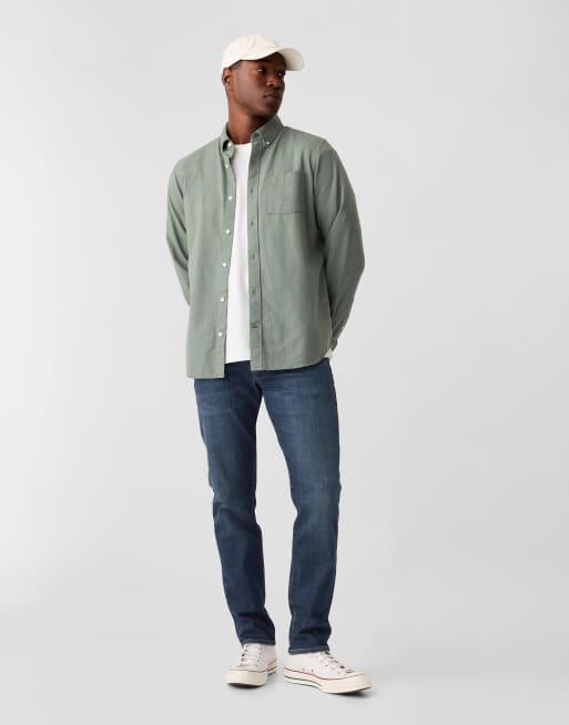 GAP slim leg jeans in dark wash blue, 2 of 4