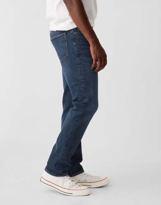 GAP slim leg jeans in dark wash blue, 3 of 4