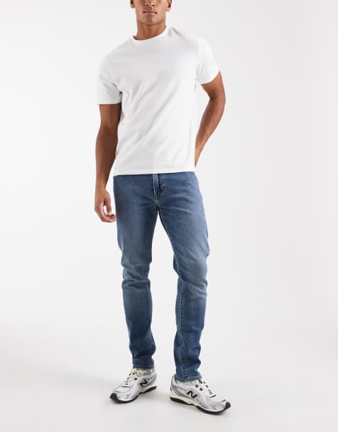 GAP slim tapered fit jeans in medium indigo - view 1