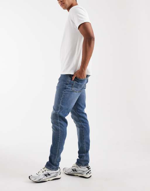 GAP slim tapered fit jeans in medium indigo, 3 of 5