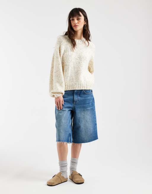 GAP soft touch flecked knitted jumper in ecru, 2 of 4