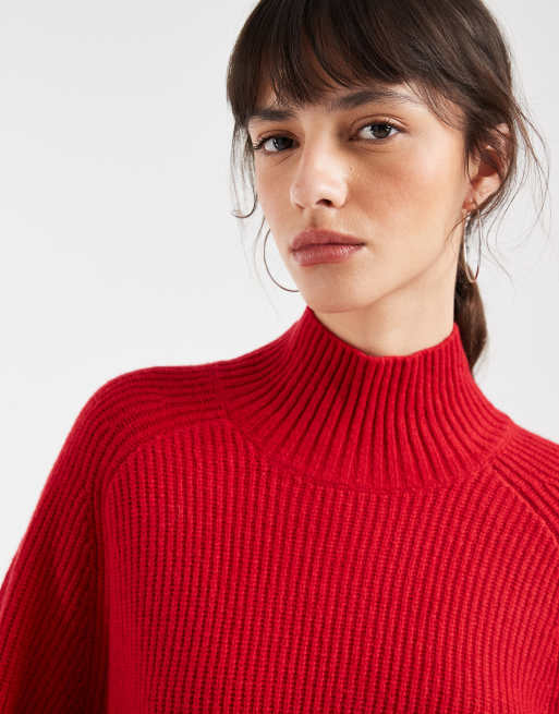 GAP soft touch knitted jumper in red, 3 of 4
