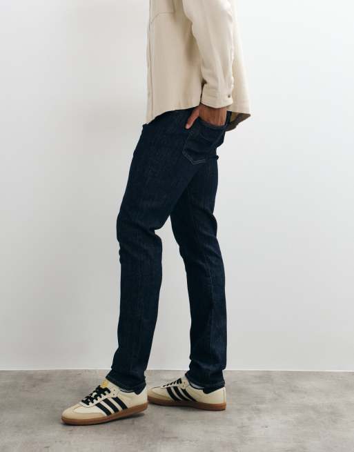 GAP Softmax denim skinny fit jeans in dark indigo blue, 3 of 5