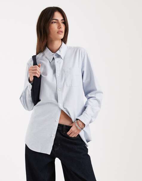 GAP standard fit oxford shirt in light blue - view 1