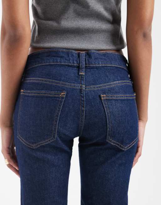 GAP straight leg jeans in dark wash blue, 5 of 5