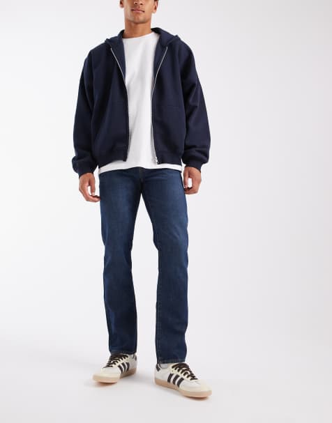 GAP straight leg jeans in dark wash indigo - view 1