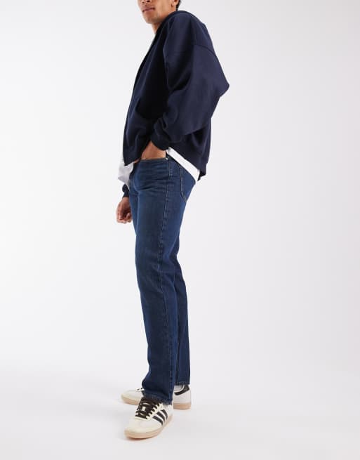 GAP straight leg jeans in dark wash indigo, 2 of 5