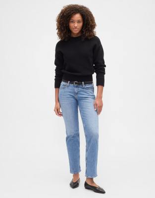 Gap Straight Leg Jeans In Blue