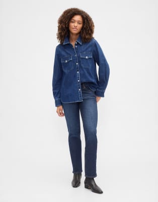 Gap Straight Leg Jeans In Blue