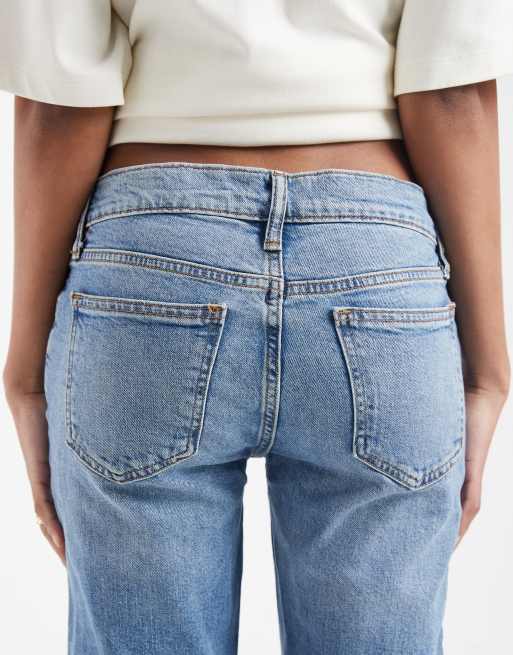 GAP straight leg jeans in mid wash blue, 4 of 5