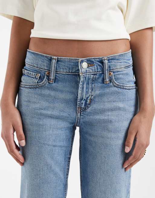 GAP straight leg jeans in mid wash blue, 5 of 5