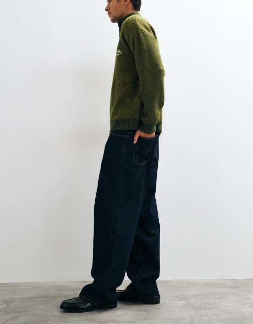 GAP Super baggy 5 pocket jeans in dark indigo blue, 2 of 5