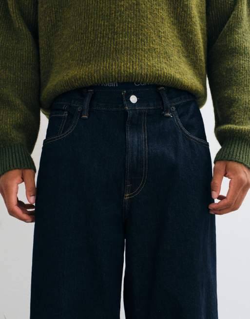 GAP Super baggy 5 pocket jeans in dark indigo blue, 4 of 5