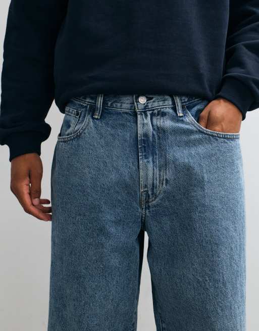 GAP Super baggy 5 pocket jeans in mid wash, 4 of 5
