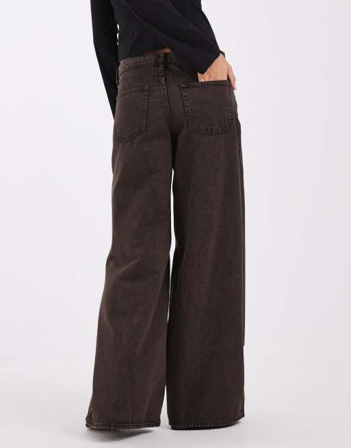 GAP super baggy pleated jeans in espresso wash, 5 of 5