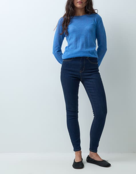 GAP super skinny jeans in dark blue wash - view 1
