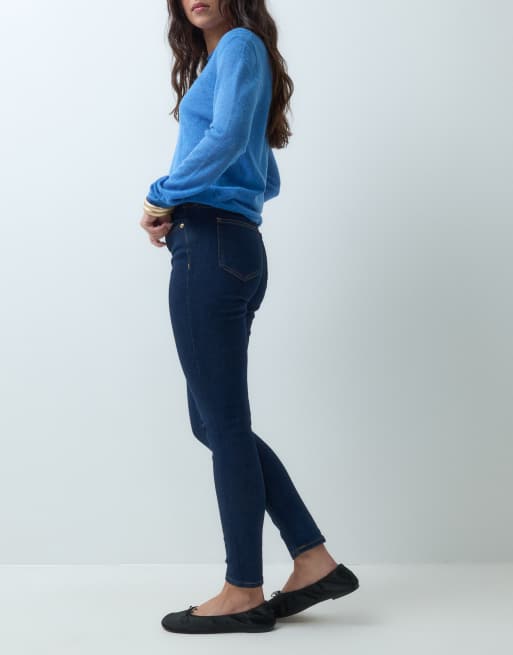 GAP super skinny jeans in dark blue wash, 2 of 5