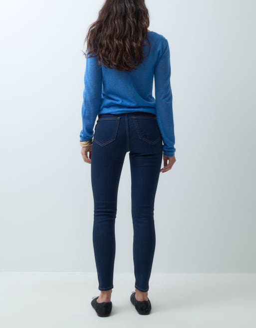 GAP super skinny jeans in dark blue wash, 3 of 5