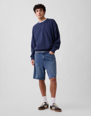 Gap Supersoft Baggy Denim Jorts In Blue