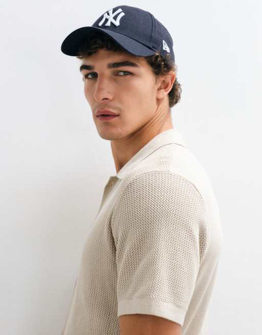 GAP textured button through polo shirt in stone beige, 5 of 5