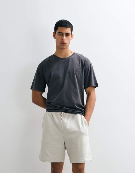 GAP tie waist shorts co-ord in grey, 3 of 5