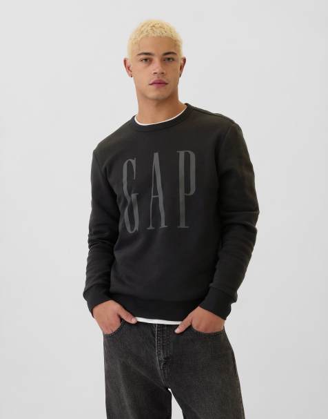 GAP tonal logo sweatshirt co-ord in  black - view 1