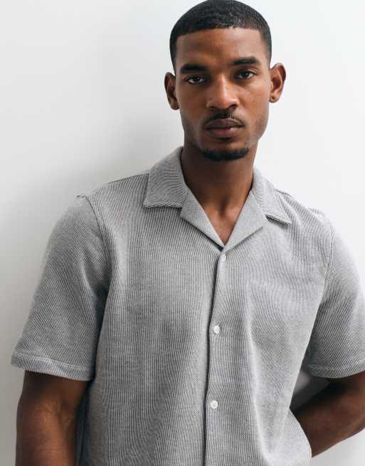 GAP towelling shirt co-ord in grey, 2 of 10