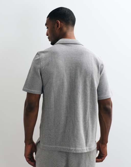 GAP towelling shirt co-ord in grey, 5 of 10