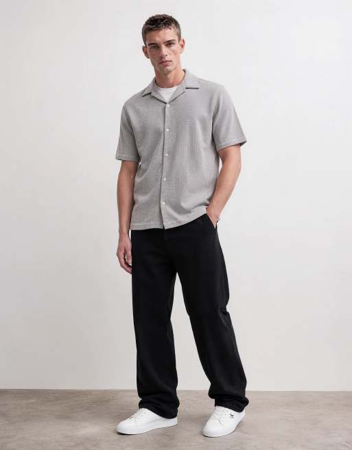 GAP towelling shirt co-ord in grey, 8 of 10