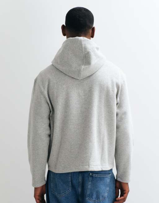 GAP USA bear print hoodie in grey marl, 3 of 10