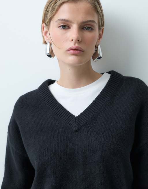 GAP v neck pullover in black, 5 of 5
