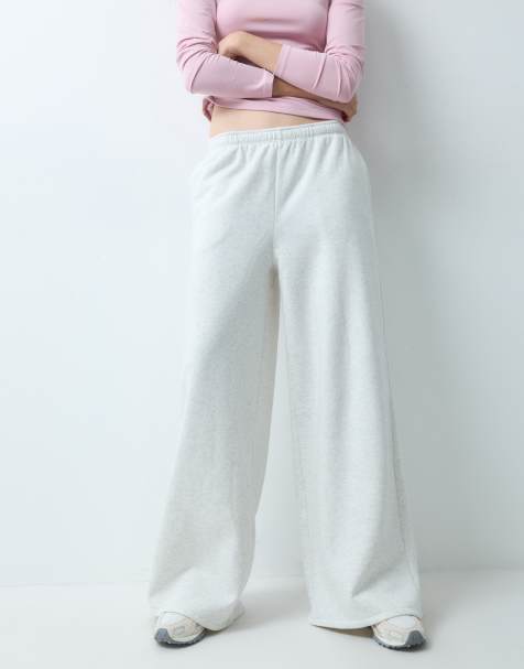 GAP wide leg baggy jogger in heather grey - view 1