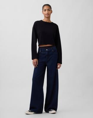 Gap Wide Leg Jeans In Blue