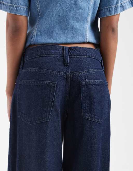 GAP wide leg jeans in indigo blue, 4 of 5